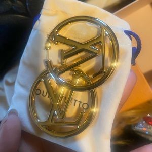 Louis Vuitton large Louis hoop’s earrings